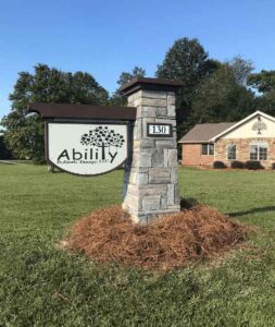 Ability Pediatrics Sign Monument in GA