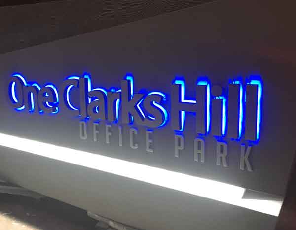 Back-lit LED Letters - Blue Halo