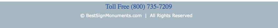 BestSignMonuments.com Blog Footer