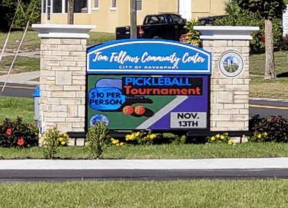 City of Davenport LED Sign Monument in FL