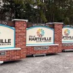 City of Hartsville SC: 5 Entrance Sign Monuments