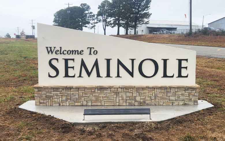 City of Seminole Break-Away Signs Installed