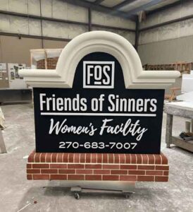 Friends of Sinners Church Sign Monument in KY