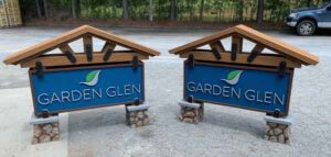 Garden Glen Sign Monuments Complete