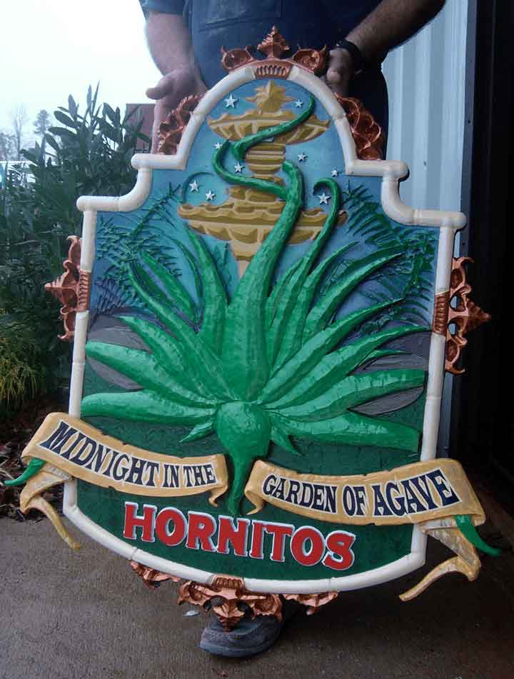 Hornitos - Hand-Carved Business Logo Display