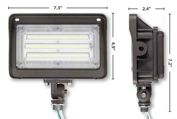 5000k 50W Signage Grade LED Ground Light with Daylight Sensor
