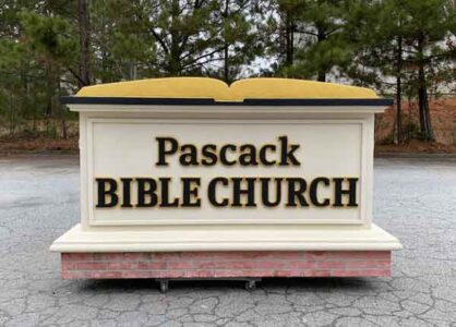 Pascack Bible Church Sign Monument in NJ