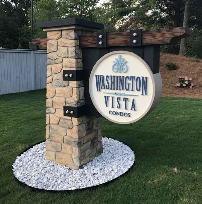 Property Owner Self-Installed Entrance Sign Monument