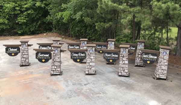 Public Housing SIgn Monuments Chapel Hill NC Complete