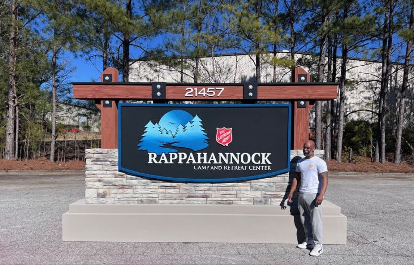 Rappahannock Large Sign Monument