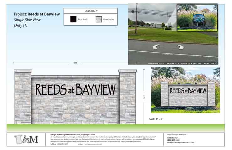 Reeds at Bayview Proof - Scale Color Rendering