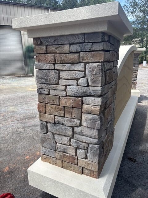 Faux Native Rock Column