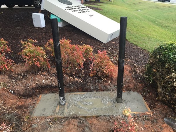 Concrete Footer Poured, Ready For Footer Inspection
