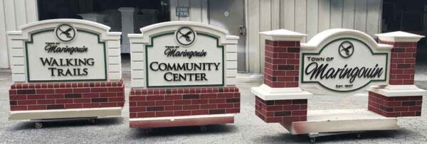 Town of Maringouin Multiple Sign Monuments in LA