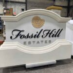 Update Community Entrance Signs - Fossil Hill Completed