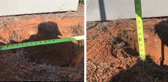 Dig Holes Per Installation Mechanical