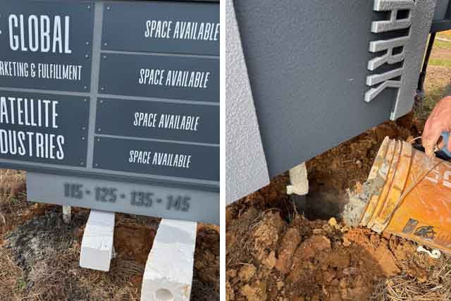 Mix And Pour Sack Concrete To Fill Holes