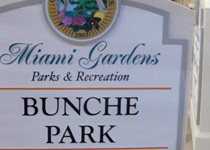 Miami Gardens Bunche Park Sign Monument