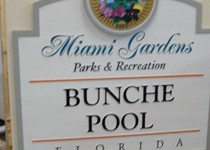 Miami Gardens Bunche Pool Sign Monument