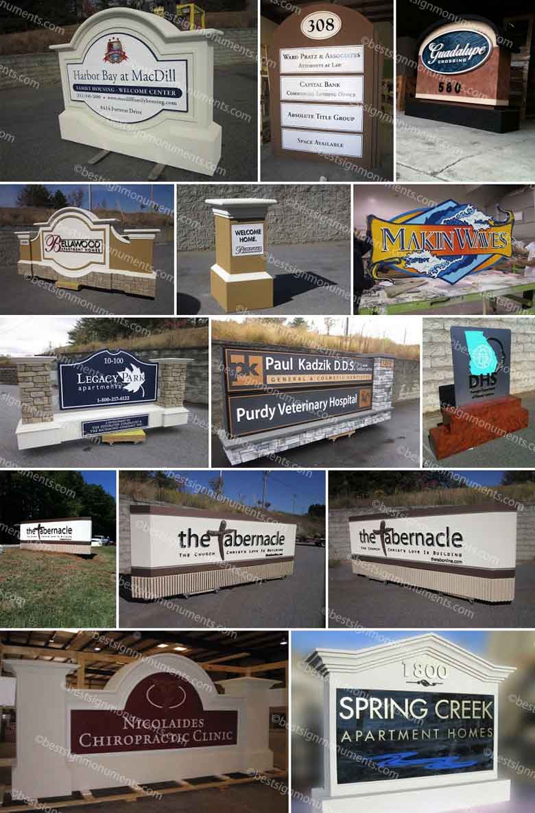 Best Sign Collage 02 - BestSignMonuments.com