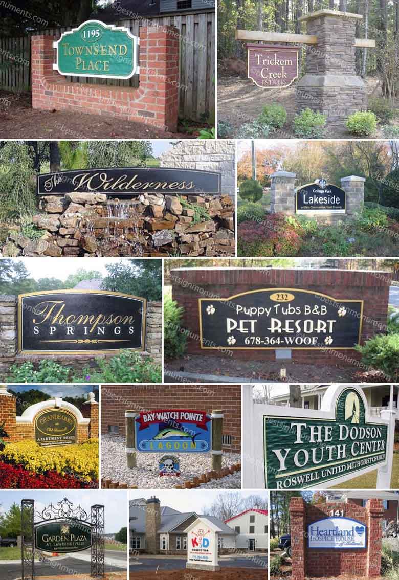 Best Sign Collage 12 - BestSignMonuments.com