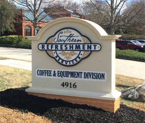 Southern Refreshment Services Sign Monument Installed