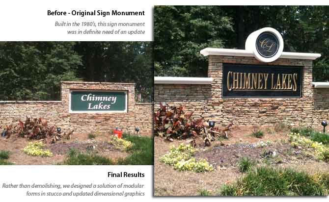 Recycle and Re-Vamp Sign Monument Design