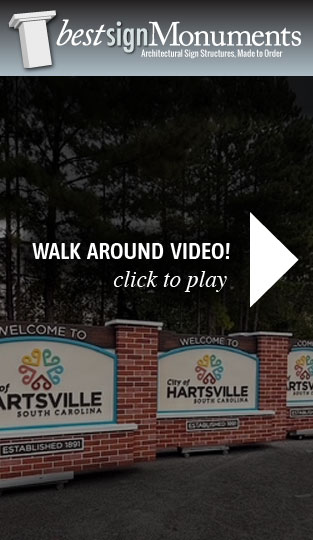 Sign Monument Completed Project Walk Around Video
