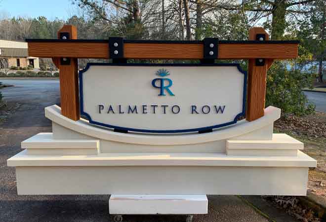 Overlook Point Waterfront Apartments Entrance Sign Monument