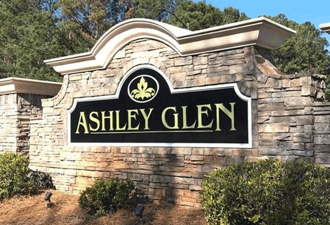 Replacement Sign Panel in Aluminum and PVC - Ashley Glen HOA